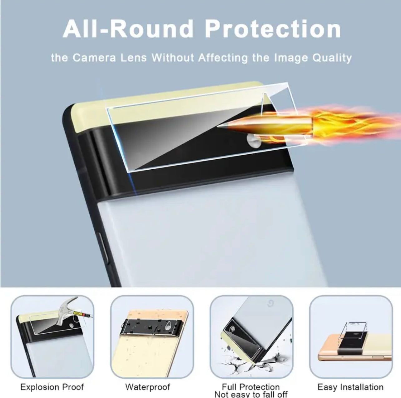 Yamizoo Branded Premium 9H Clear Camera Lens Protector - 1pc pour Apple iPhone 11 Series Yamizoo Branded Premium 9H Clear Camera Lens Protector - 1pc pour Apple iPhone 11 Series